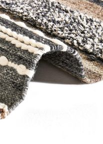 Kelim-Teppich mit Hoch-Tiefstruktur in grau, 60x90 cm, bonprix