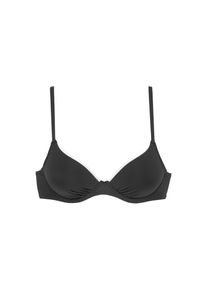 Vivance, Unisex, B&uuml;gel-Bikini-Top &raquo;Lorena&laquo; mit kontrastfarbenem Piping, schwarz, 34, Cup A, Modische unifarbe mit kontrastfarbenem Piping