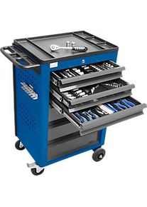 ADB Werkzeugwagen BASIC inkl. 115-tlg. Werkzeug-Set, blau