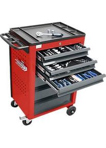 ADB Werkzeugwagen BASIC inkl. 115-tlg. Werkzeug-Set, rot