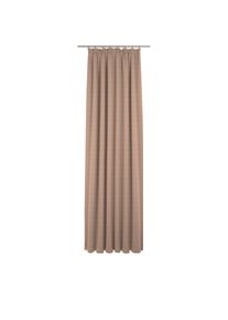 Adam, Vorhang &raquo;Uni Collection&laquo; Kr&auml;uselband 1 Stk. tlg. aus 100% Bio-Baumwolle, Massanfertigung, beige, Jacquard, Baumwolle (Bio-Baumwolle)