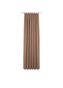 Adam, Vorhang &raquo;Uni Collection&laquo; Kr&auml;uselband 1 Stk. tlg. aus 100% Bio-Baumwolle, Massanfertigung, braun, Baumwolle (Bio-Baumwolle)