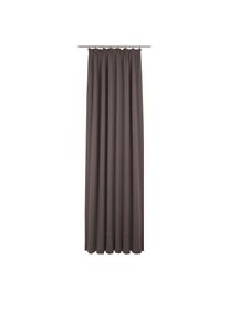 Adam, Vorhang &raquo;Uni Collection&laquo; Kr&auml;uselband 1 Stk. tlg. aus 100% Bio-Baumwolle, Massanfertigung, dunkelbraun, Baumwolle (Bio-Baumwolle)