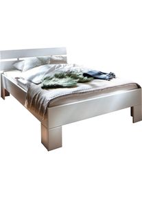 Home Affaire, Home Affaire Bettgestell &raquo;Progress Massivholzbett in 5 Gr&ouml;ssen, weiss lackiert&laquo; FSC -zertifizierte massive Kiefer, hohe Belastbarkeit: 