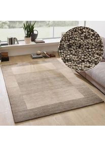 Theko, Theko Wollteppich &raquo;Gabbeh Super, Handweb, auch als L&auml;ufer erh&auml;ltlich, reine Wolle&laquo; rechteckig 9 mm H&ouml;he Schlafzimmer, Wohnzimmer, Esszimmer, 