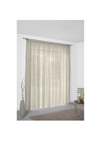 WIRTH, Vorhang &raquo;Sunday&laquo; Multifunktionsband 1 Stk. tlg. nach Mass, beige, Jacquard, Baumwolle, Polyester