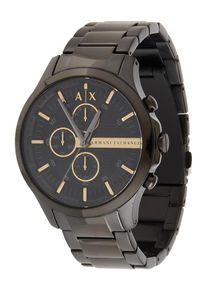 Armani Exchange, Hommes Montre &agrave; affichage analogique 'AX2164', noir / argent