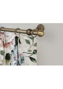 Garesa, Garesa Gardinenstange &raquo;ANDREA&laquo; &Oslash; 20 mm 1 l&auml;ufig-l&auml;ufig Wunschmassl&auml;nge Vorhanggarnitur, verl&auml;ngerbar, Endknopf Kugel kurz, mit Ringen, 