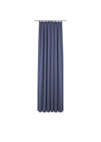 Adam, Vorhang &raquo;Uni Collection&laquo; Kr&auml;uselband 1 Stk. tlg. aus 100% Bio-Baumwolle, Massanfertigung, royalblau, Baumwolle (Bio-Baumwolle)