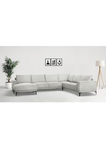 Goodproduct, GOODproduct Wohnlandschaft &raquo;OLAND U-Form, XXL, B: 342 cm, Skandi-Design&laquo; Skandi-Design in Struktur, Flachgewebe, Luxus-Microfaser, Boucle