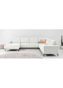 Goodproduct, GOODproduct Wohnlandschaft &raquo;OLAND U-Form, XXL, B: 342 cm, Skandi-Design&laquo; Skandi-Design in Struktur, Flachgewebe, Luxus-Microfaser, Boucle