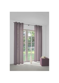 WIRTH, Vorhang &raquo;Sunday&laquo; &Ouml;sen 1 Stk. tlg. nach Mass, lila, Jacquard, Baumwolle, Polyester