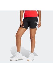 adidas Sportswear, Unisex, adidas Sportswear Trainingstights &raquo;W 3S SJ BK SHO&laquo; kurze Leggings, mittelhoher Bund, flacher, elastischer Bund, schwarz, 