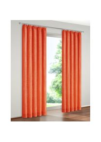 WIRTH, Vorhang &raquo;Trondheim B&laquo; Kr&auml;uselband 1 Stk. tlg. nach Mass, terra, Chenille, Polyacryl