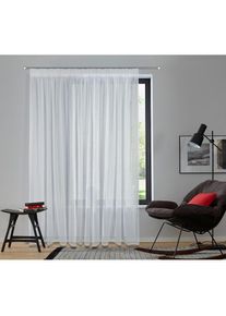 my home, my home Gardine &raquo;Dolly&laquo; Multifunktionsband 1 Stk. tlg. Transparent, Gewebt, Polyester, hellgrau, Polyester