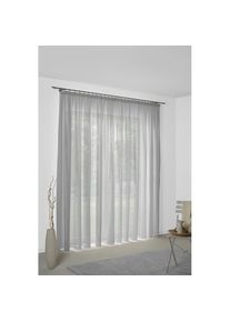 WIRTH, Vorhang &raquo;Sunday&laquo; Multifunktionsband 1 Stk. tlg. nach Mass, hellgrau, Jacquard, Baumwolle, Polyester
