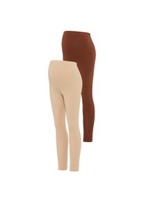 Neun Monate, Unisex, Umstandshose &raquo;2 St&uuml;ck Umstands-Hosen f&uuml;r Schwangerschaft und Stillzeit&laquo; 2er Pack Leggings f&uuml;r Schwangerschaft & Stillzeit, braun,