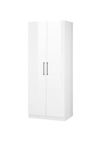 Goodproduct, GOODproduct Kleiderschrank &raquo;Sylt Schlafzimmerschrank Garderobe Schrank Bestseller hochglanz&laquo; hochwertige Metall Griffe in schwarz, 