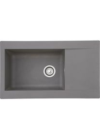 respekta, respekta Einbausp&uuml;le, grau, Verbundwerkstoff