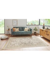 Hanse Home, Hanse Home Teppich &raquo;Antik Flowers&laquo; rechteckig 5 mm H&ouml;he Orientalisch mit Fransen, Orient, Wohnzimmer, Schlafzimmer, Esszimmer, sand, 