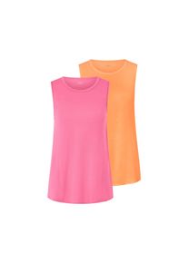 Tchibo - 2 Sport-Tops - Damen - Gr. L - pink