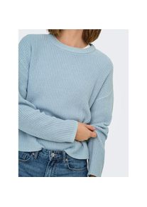 Only, Unisex, Only Rundhalspullover &raquo;ONLLUNA LS O-NECK PULLOVER KNT NCA&laquo;, cashmere blau, XS (34), Pullover von Only