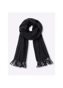 Heine, Unisex, Heine Modeschal, schwarz, Einheitsgr&ouml;&szlig;e