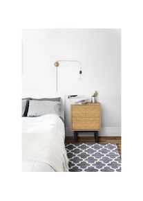 WOODMAN, Nachttisch Holzfurnier aus Eiche, FSC -zertifiziert, eiche, B/H/T: 40 cm x 53 cm x 40 cm