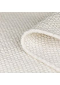 Goodproduct, GOODproduct Bettumrandung &raquo;Woolscape 1&laquo; H&ouml;he 10 mm Set, 3 Stk. tlg. Wendeteppich, handgewebte Qualit&auml;t, Uni, reine Wolle, Wohnzimmer, 