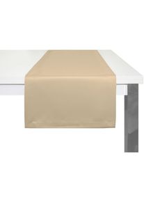 Adam, Tischl&auml;ufer &raquo;Uni Collection Light&laquo;, beige, Bio-Baumwolle