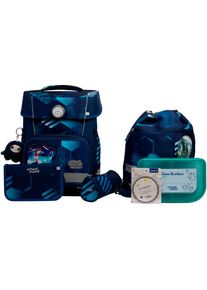 School-Mood, Unisex, School-Mood Schulranzen &raquo;Champion Pro&laquo; retroreflektierende Fl&auml;chen, jonas (fussball) mit moodie maxi mut, B/H/T: 30cm x 40cm x 