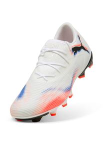 Puma, Unisex, Puma Fussballschuh &raquo;FUTURE 8 MATCH LOW FG/AG&laquo; f&uuml;r Rasenpl&auml;tze, Puma wei&szlig;, Puma schwarz, glowing rot, 41