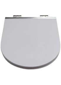 ADOB , WC-Sitz &raquo;Alu&laquo; Absenkautomatik, abnehmbar , weiss