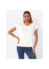 CR&Eacute;ATION L Creation L, Unisex, creation L Rundhalsshirt &raquo;Rundhals-Shirt&laquo; 1 tlg., ecru, 52, Viskose-Qualit&auml;t