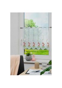 Stickereien Plauen, Panneaux &raquo;Klara&laquo; Stangendurchzug 1 Stk. tlg., gr&uuml;n, Voile, Polyester