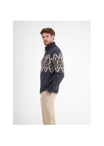 Lerros, Unisex, Lerros Norwegerpullover &raquo;Lerros Unisex-Troyer mit Norwegermuster&laquo;, classic navy, XL, Grafisch gestaltetes Norwegermuster