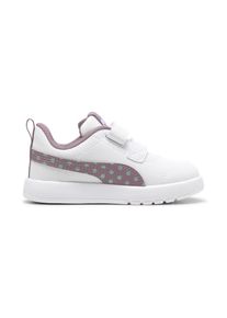 Puma, Unisex, Puma Sneaker &raquo;COURTFLEX V3 DOTTY V INF&laquo; f&uuml;r Kinder, Puma wei&szlig;, plum jam, light moss, 27, Regular Fit