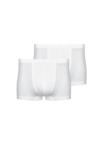 Mey, Unisex, Boxer &raquo;Casual Cotton&laquo; 2er-Pack, ohne Eingriff, kurzes Bein, elastisch, weich, wei&szlig;, 6L, Unisex-Shorty von Mey