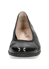 Caprice, Unisex, Ballerina Loafer, Slipper, Festtags Schuh mit Lack-Details, schwarz, gl&auml;nzend, 37, Ballerina mit komfortablem Elastikeinfass