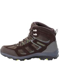 Jack Wolfskin, Herren, Wanderschuh &raquo;VOJO 3 TEXAPORE MID M&laquo; Wasserdicht, Trekkingschuh, schwarz braun, lime, 40, Robuster Wanderschuh von Jack Wolfskin