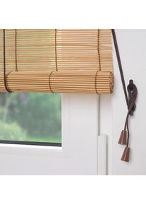 Liedeco, Seitenzugrollo &raquo;Bambus&laquo; Lichtschutz Bambusrollo, kirschholzfarben, Obermaterial: 100% Bambus