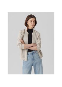 V&eacute;ro Moda Vero Moda, Unisex, Bomberjacke &raquo;VMCOCO L/S BOMBER NOOS&laquo; in modisch kurzer Form, mit Stretch, silber lining, M, &Uuml;bergangsjacke von Vero Moda