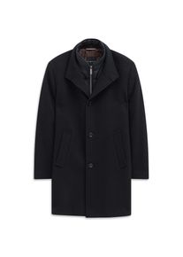 Bugatti, Herren, Bugatti Kurzmantel &raquo;Westen-Einsatz&laquo; Modern Fit mit Flexcity Stretch Eins&auml;tzen, 390, marine, 58, Flexcity Stretch f&uuml;r optimale 