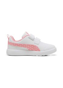 Puma, Unisex, Puma Sneaker &raquo;COURTFLEX V3 DOTTY V PS&laquo;, Puma wei&szlig;, pinkscape, silber mist, 35, Regular Fit