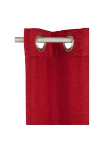 WIRTH, Vorhang &raquo;Toco-Uni&laquo; &Ouml;sen 1 Stk. tlg., rot, Chenille, Polyacryl
