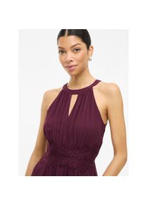 Vila, Unisex, Maxikleid &raquo;VIMILINA HALTERNECK MAXI DRESS - NOOS&laquo; Sommerkleid, fig detail:elastic, 38, N-Gr, Regular Fit Passform, umspielt die Figur 