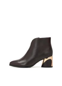 Kazar Stiefelette Damen Gr&ouml;&szlig;e 40 gold / schwarz Winterschuhe