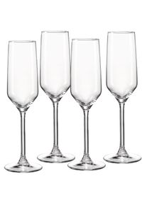 Ritzenhoff & Breker Ritzenhoff & Breker, Sektglas &raquo;Rumba&laquo; 4er Set, je 220 ml, transparent, Glas, &Oslash; 5,5 cm x 23 cm
