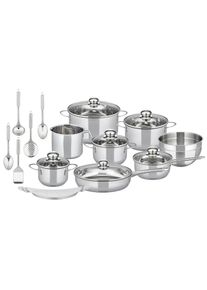 ELO Basic, Topf-Set &raquo;Prima Tavola Edelstahl Topfset 20-teilig&laquo; Set, 20 Stk. tlg. Edelstahl 201, edelstahl