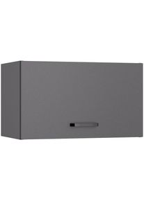 Kochstation, KOCHSTATION H&auml;ngeschrank &raquo;KS-Paula&laquo; 60 cm breit, 35 cm hoch, mit 1 Klappe mit Gasdruckd&auml;mpfer, anthrazit, anthrazit, B/H/T: 60 cm x 35,2 